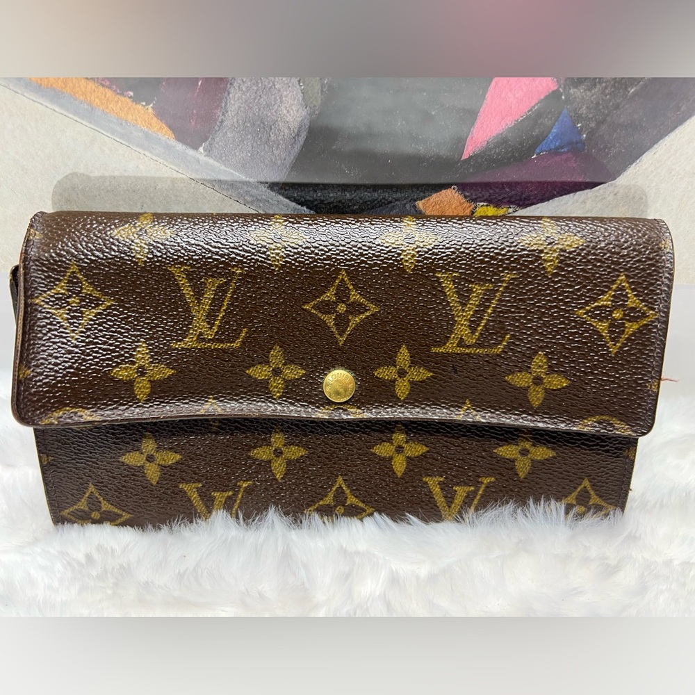 LOUIS VUITTON-AN0991 Full Wallet Monogram Canvas